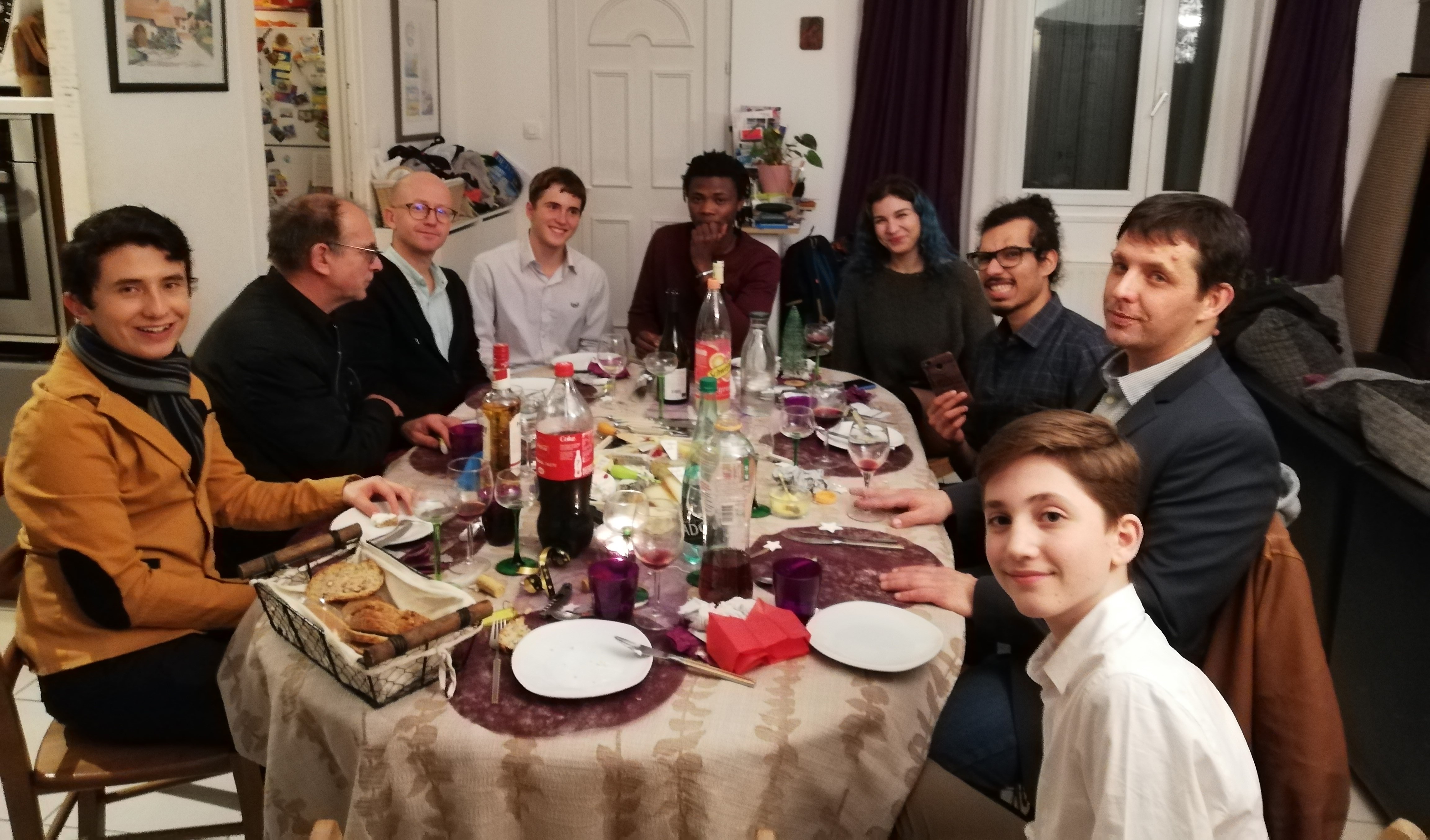 Une famille nantaise avec des étudiants étrangers en 2020